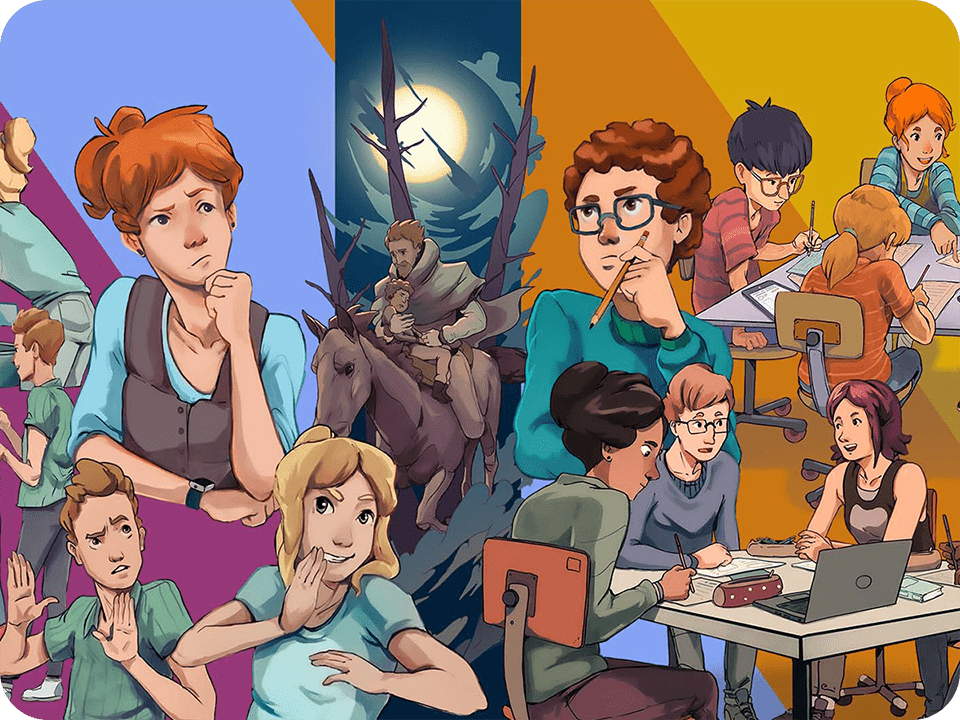 Schulbuch-Illustrationen